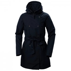 Női Helly Hansen W Welsey Ii Trench Insulated Esőkabátok Sötétkék | HJL-236709