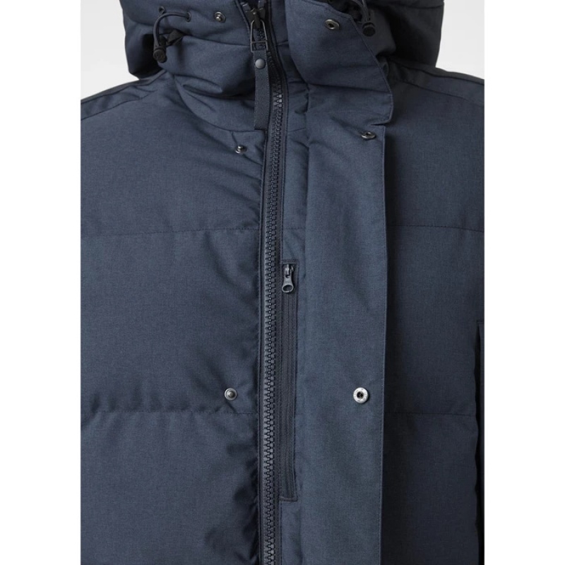 Férfi Helly Hansen Alaska Parka Dzsekik Sötétkék | QFS-401367