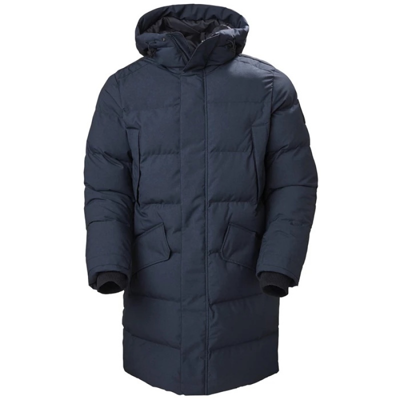 Férfi Helly Hansen Alaska Parka Dzsekik Sötétkék | QFS-401367