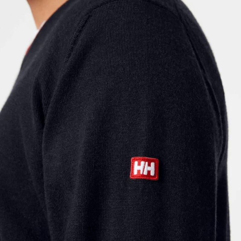 Férfi Helly Hansen Arctic Merino Pulóverek Sötétkék | IAC-392051