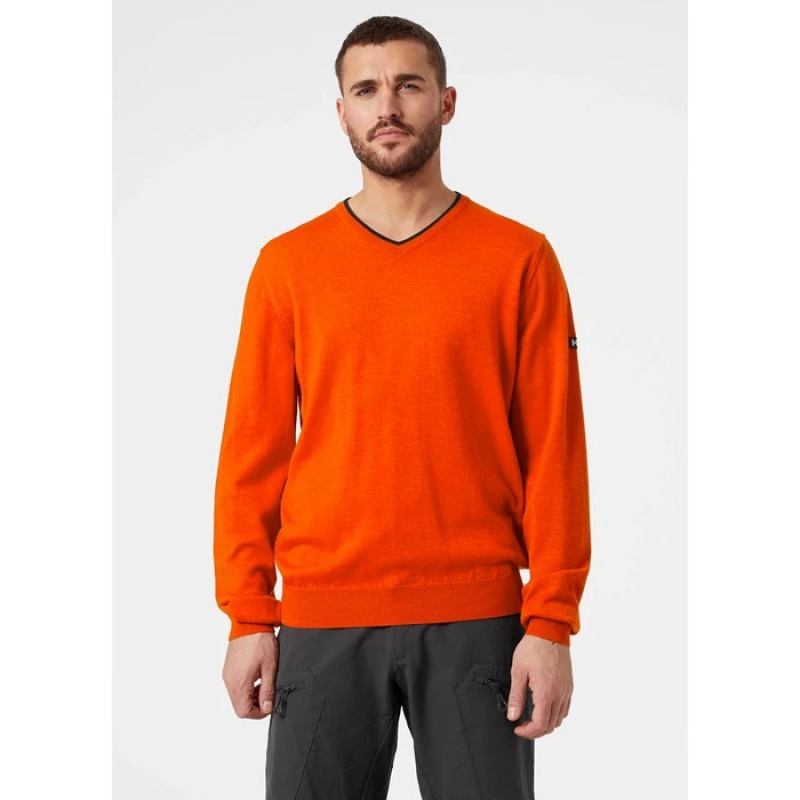 Férfi Helly Hansen Arctic Merino Pulóverek Piros | IGH-452768