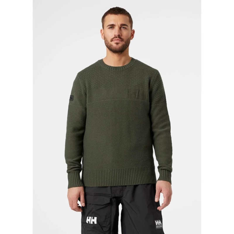 Férfi Helly Hansen Arctic Ocean Knit Pulóverek Szürke | EFJ-301926