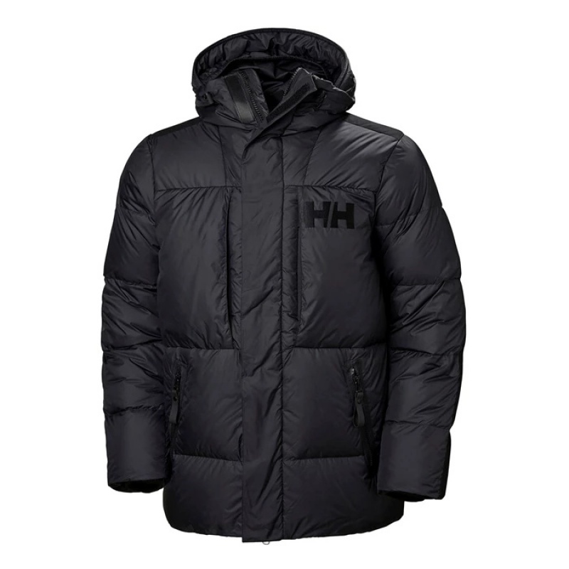 Férfi Helly Hansen Arctic Patrol Parka Dzsekik Fekete | IKW-931274