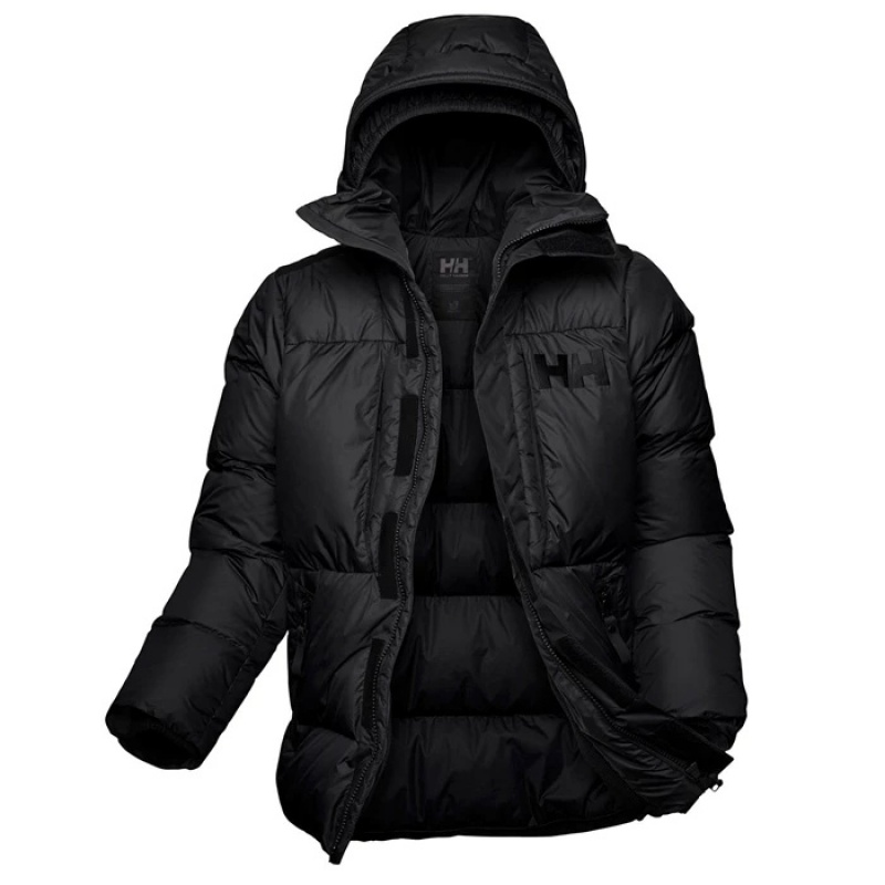 Férfi Helly Hansen Arctic Patrol Parka Dzsekik Fekete | IKW-931274