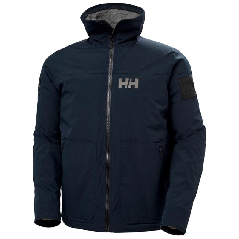 Férfi Helly Hansen Arctic Shelled Gyapjú Pile Vitorlás Dzsekik Sötétkék | MOJ-758041