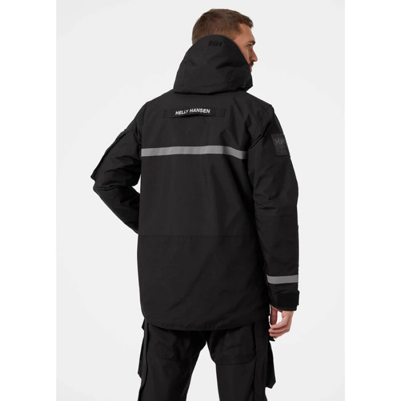 Férfi Helly Hansen Arctic Transition Parka Dzsekik Fekete | TDX-967325