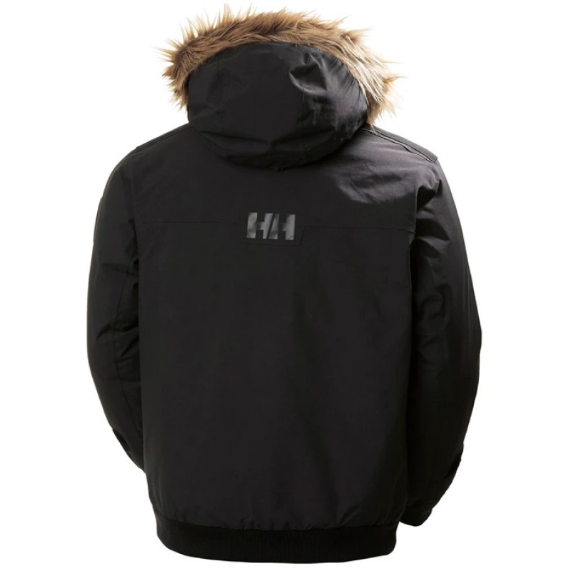 Férfi Helly Hansen Barents Bomber Téli Kabátok Fekete | NZT-412567