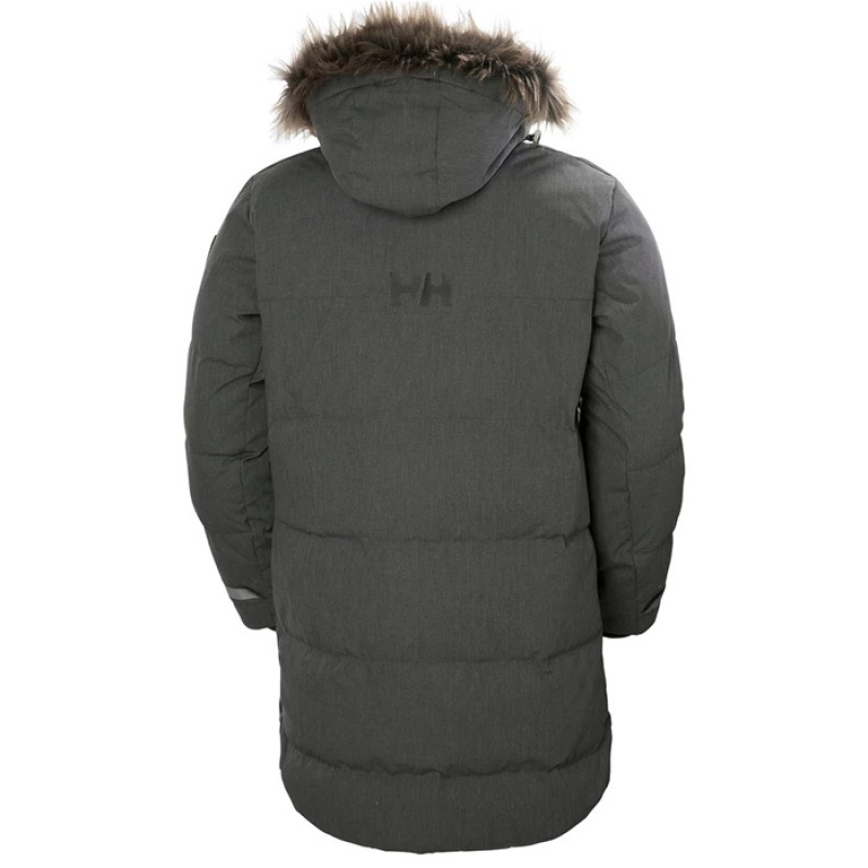 Férfi Helly Hansen Barents Parka Dzsekik Szürke | AGU-701859