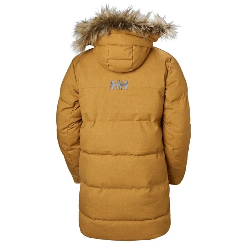 Férfi Helly Hansen Barents Parka Dzsekik Barna | BEA-742501