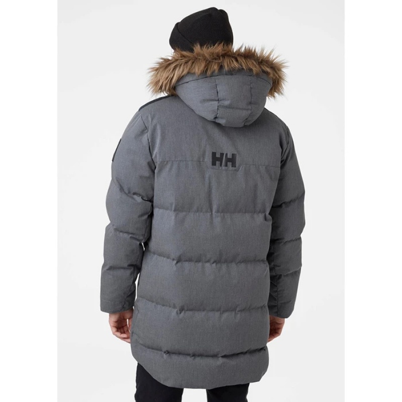 Férfi Helly Hansen Barents Parka Dzsekik Sötétkék | ZXE-235894