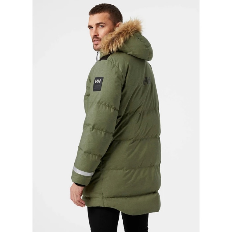 Férfi Helly Hansen Barents Parka Dzsekik Szürke Zöld | DCX-940861