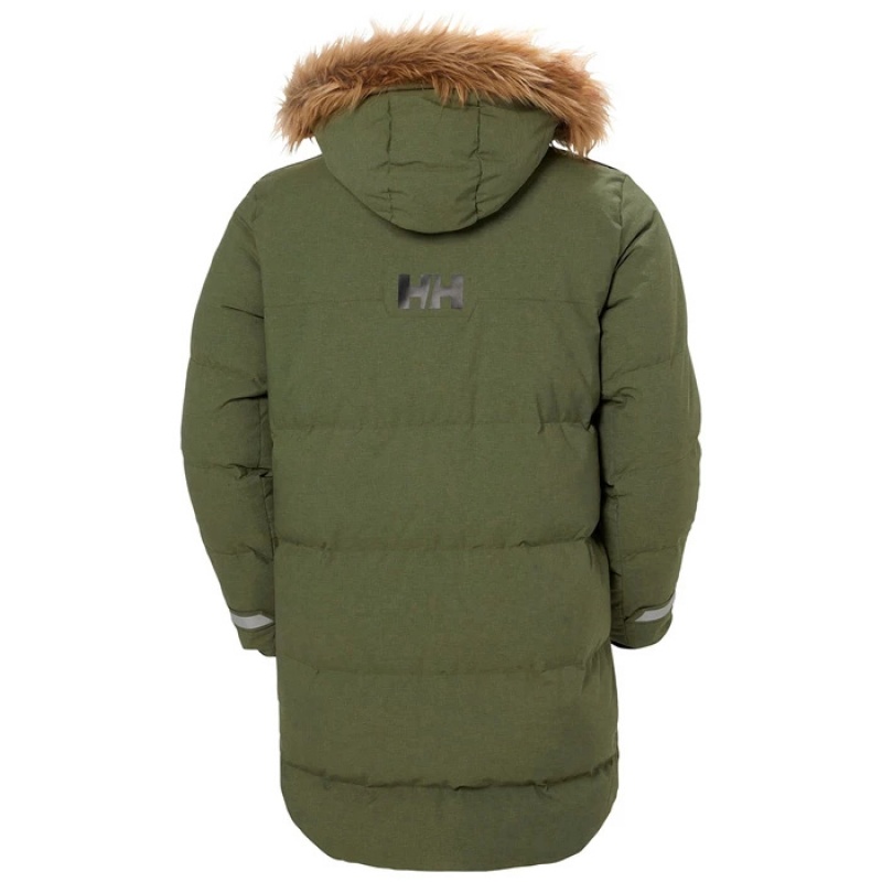 Férfi Helly Hansen Barents Parka Dzsekik Szürke Zöld | DCX-940861