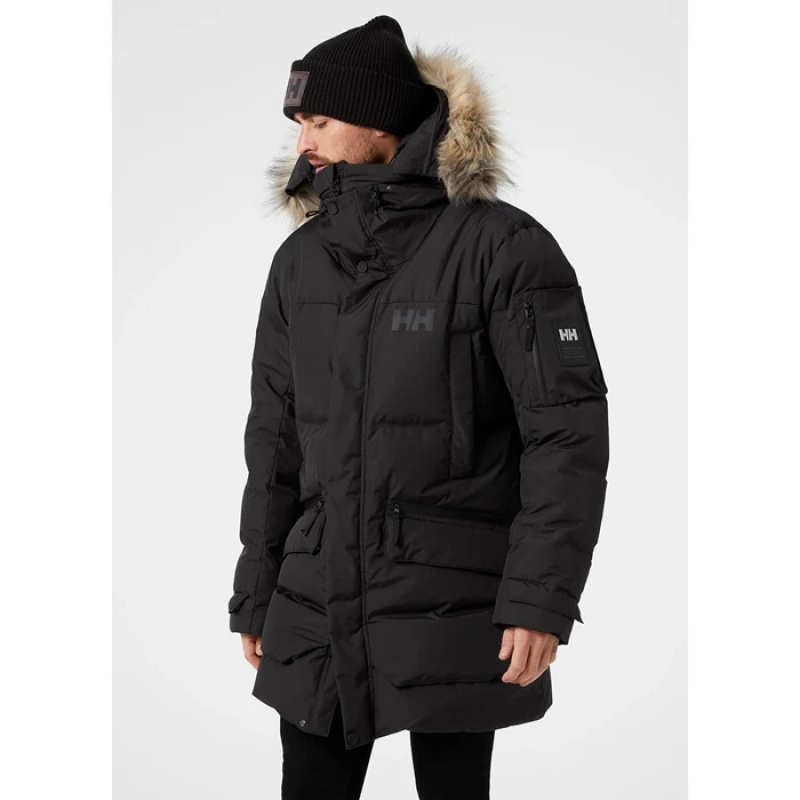 Férfi Helly Hansen Bouvet Téli Kabátok Fekete | BOL-736829