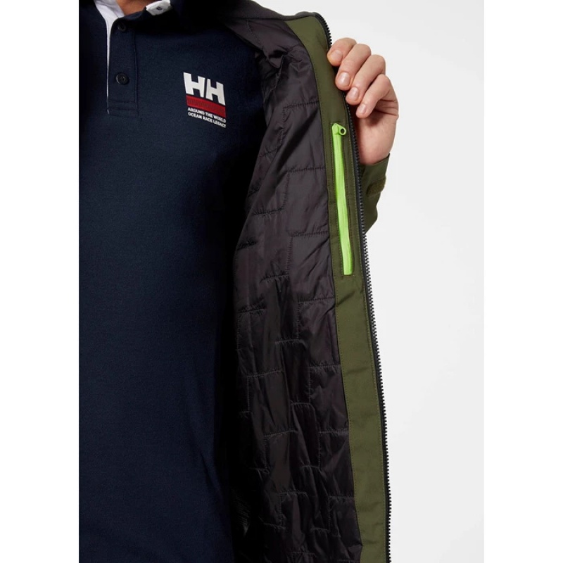 Férfi Helly Hansen Hp Versenyautó Lifaloft Insulated Vitorlás Dzsekik Szürke | UYQ-468192