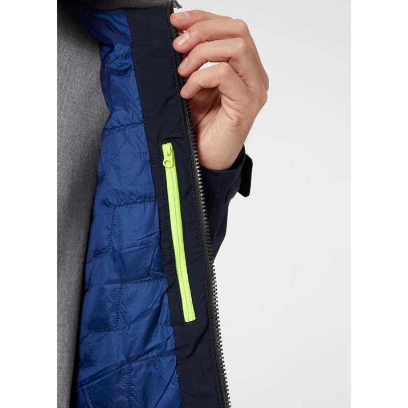 Férfi Helly Hansen Hp Versenyautó Lifaloft Insulated Vitorlás Dzsekik Sötétkék | BMG-098674