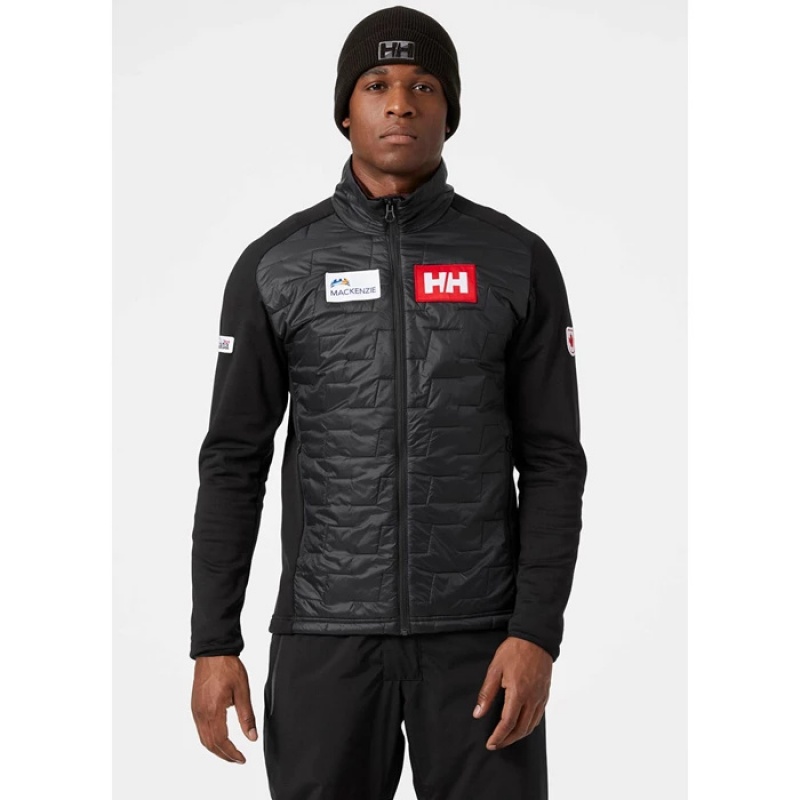 Férfi Helly Hansen Lifaloft Hibrid Síkabátok Fekete | DCM-492178