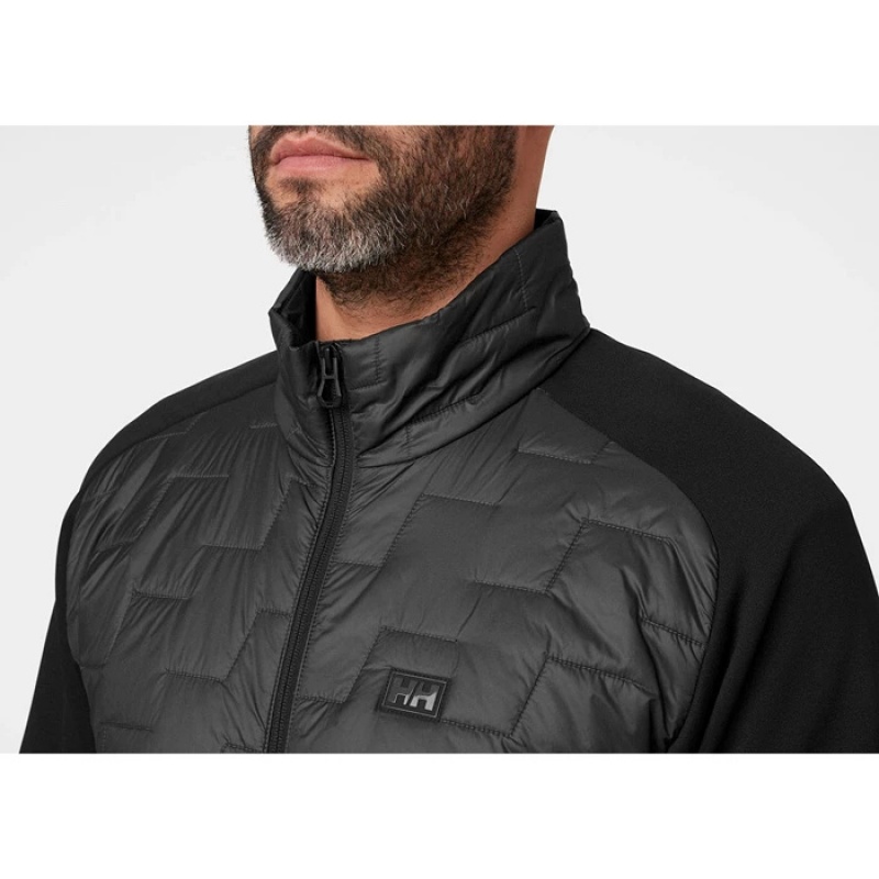 Férfi Helly Hansen Lifaloft Hibrid Síkabátok Fekete | QNG-623054