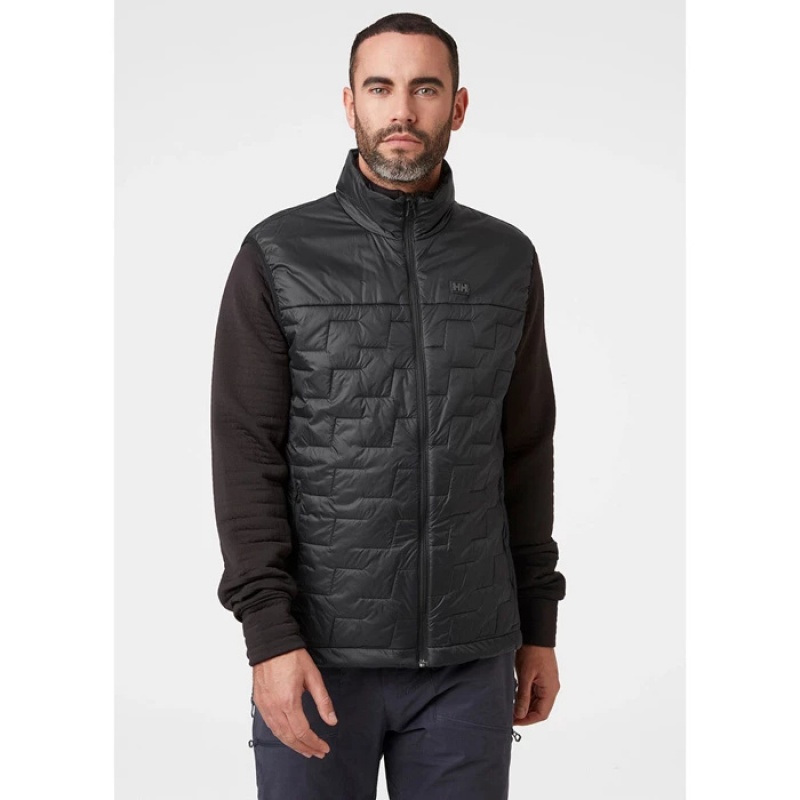 Férfi Helly Hansen Lifaloft Középrétegek Fekete | RLB-638724