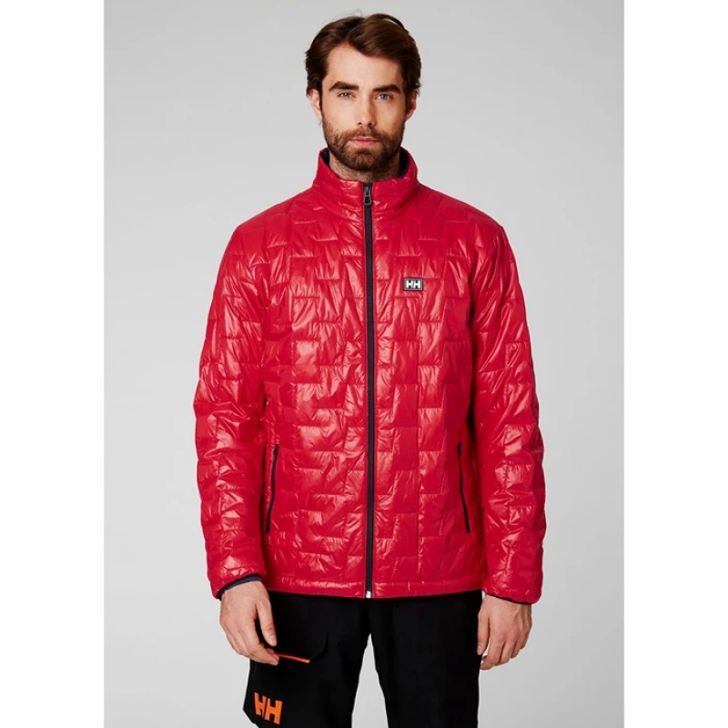 Férfi Helly Hansen Lifaloft Síkabátok Piros | REV-573809