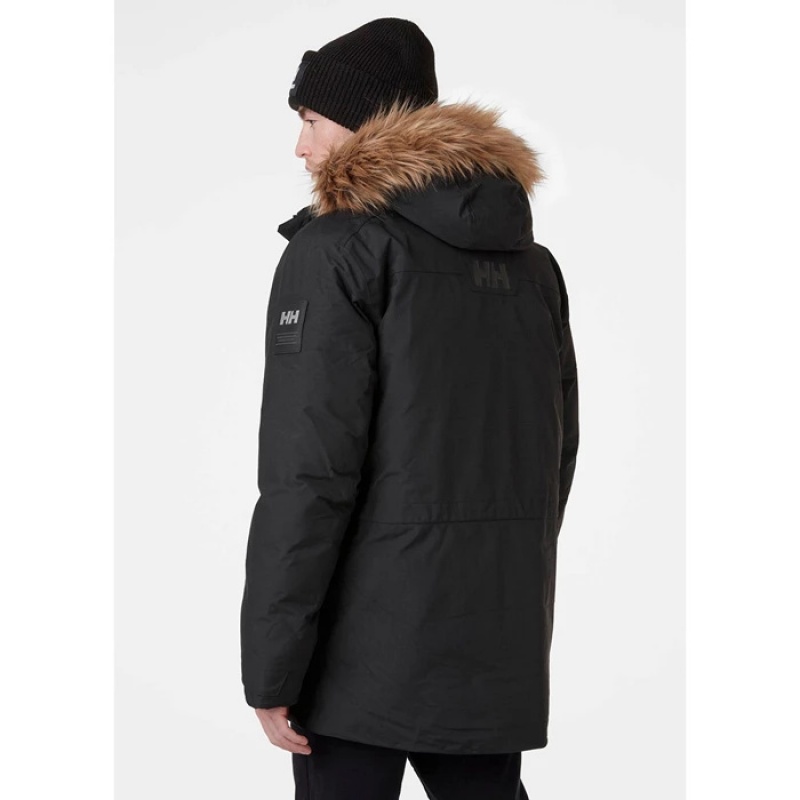 Férfi Helly Hansen Nordsjo Parka Dzsekik Fekete | RWA-837942