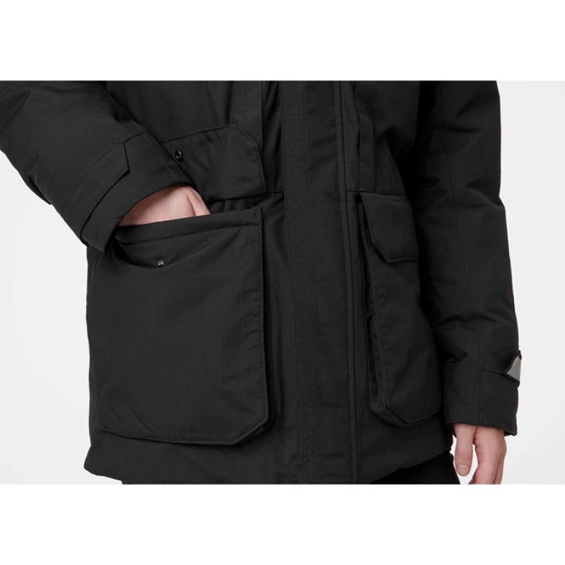 Férfi Helly Hansen Nordsjo Parka Dzsekik Fekete | RWA-837942