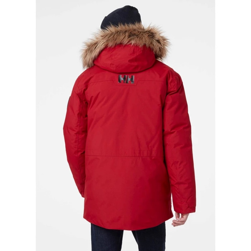 Férfi Helly Hansen Nordsjo Parka Dzsekik Piros | DJQ-607382