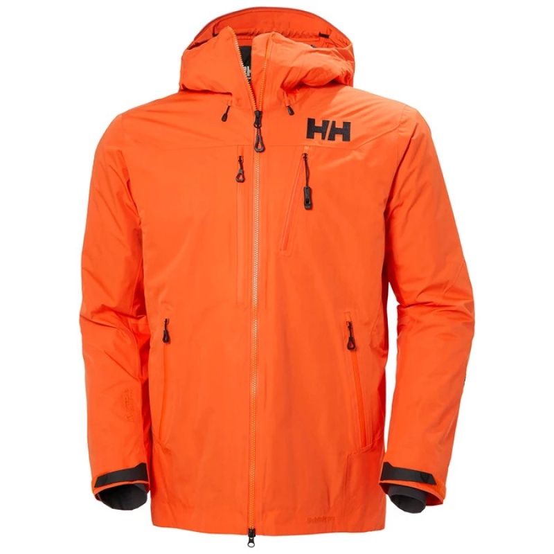 Férfi Helly Hansen Odin Infinity Insulated Síkabátok Barna Narancssárga | KUA-812974