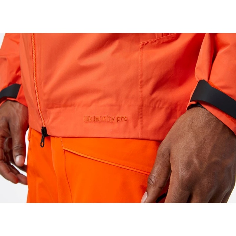 Férfi Helly Hansen Odin Infinity Insulated Síkabátok Barna Narancssárga | KUA-812974