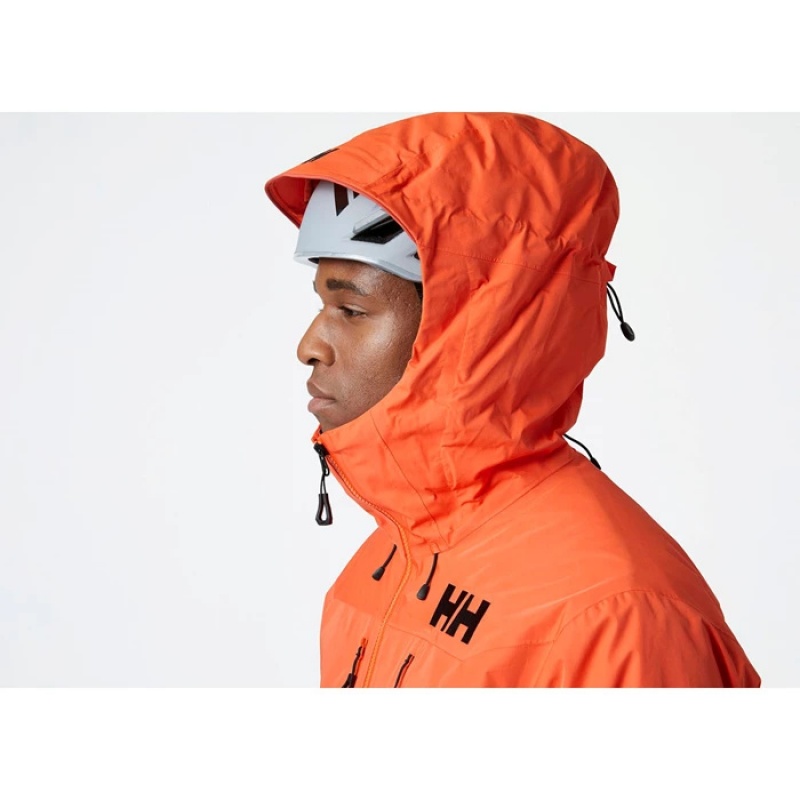 Férfi Helly Hansen Odin Infinity Insulated Síkabátok Barna Narancssárga | KUA-812974