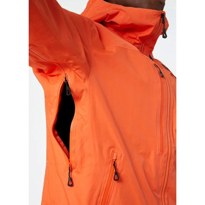 Férfi Helly Hansen Odin Infinity Insulated Síkabátok Barna Narancssárga | KUA-812974