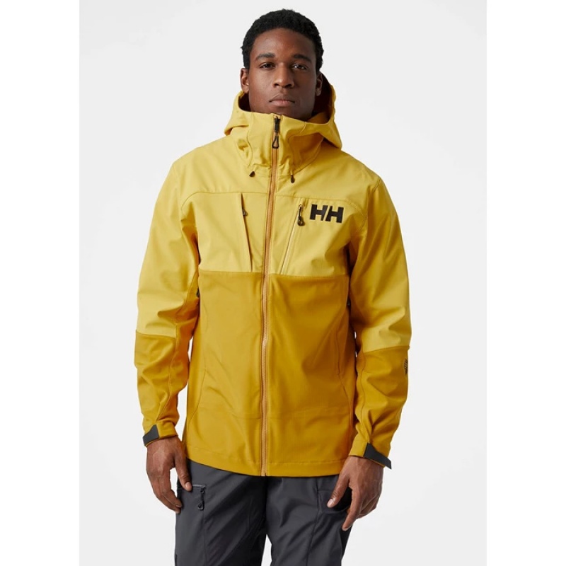 Férfi Helly Hansen Odin Mountain Soft Kültéri Dzsekik Barna | DUB-458376