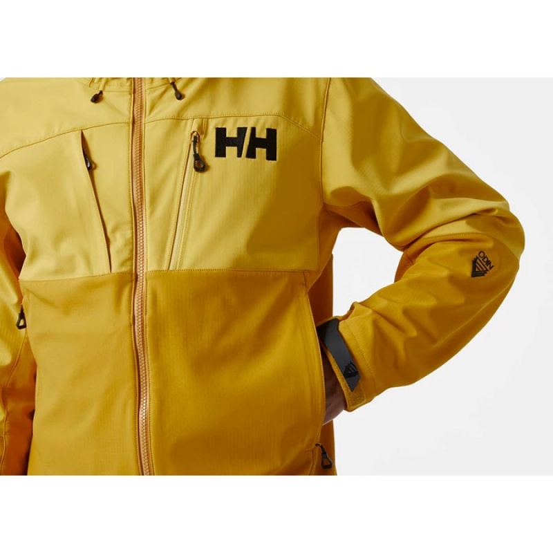 Férfi Helly Hansen Odin Mountain Soft Kültéri Dzsekik Barna | DUB-458376