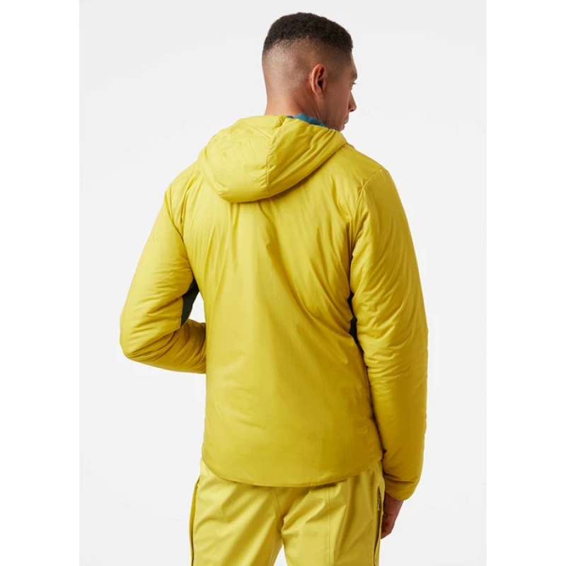 Férfi Helly Hansen Odin Stretch Csuklyás Középrétegek Olivazöld | FUL-623451