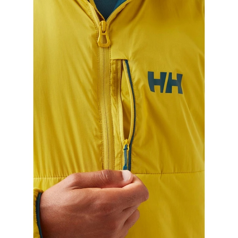 Férfi Helly Hansen Odin Stretch Csuklyás Középrétegek Olivazöld | FUL-623451