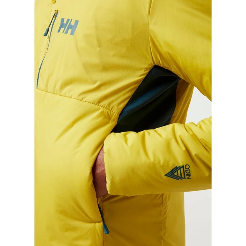 Férfi Helly Hansen Odin Stretch Csuklyás Középrétegek Olivazöld | FUL-623451