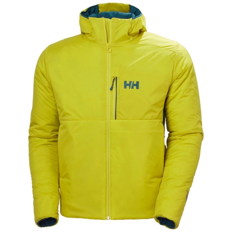 Férfi Helly Hansen Odin Stretch Csuklyás Középrétegek Olivazöld | FUL-623451