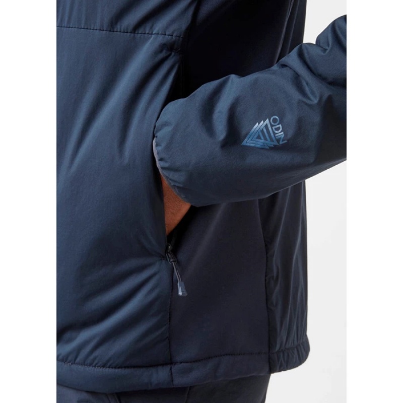 Férfi Helly Hansen Odin Stretch Csuklyás Light Középrétegek Sötétkék | QDI-740692