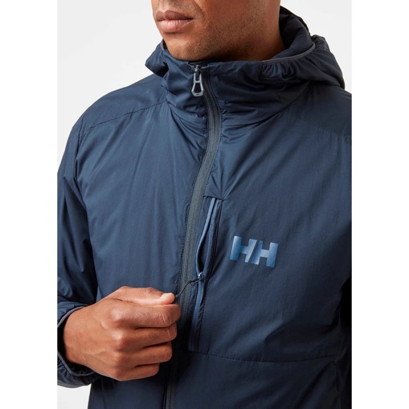 Férfi Helly Hansen Odin Stretch Csuklyás Light Középrétegek Sötétkék | QDI-740692