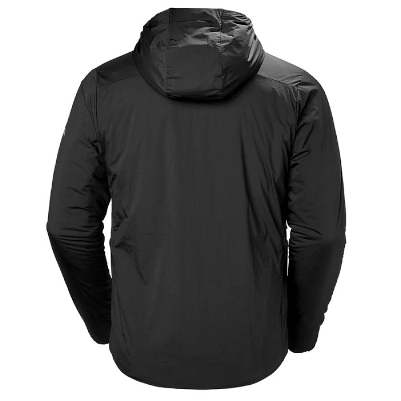 Férfi Helly Hansen Odin Stretch Csuklyás Szigetelt Kabátok Fekete | RAB-620415