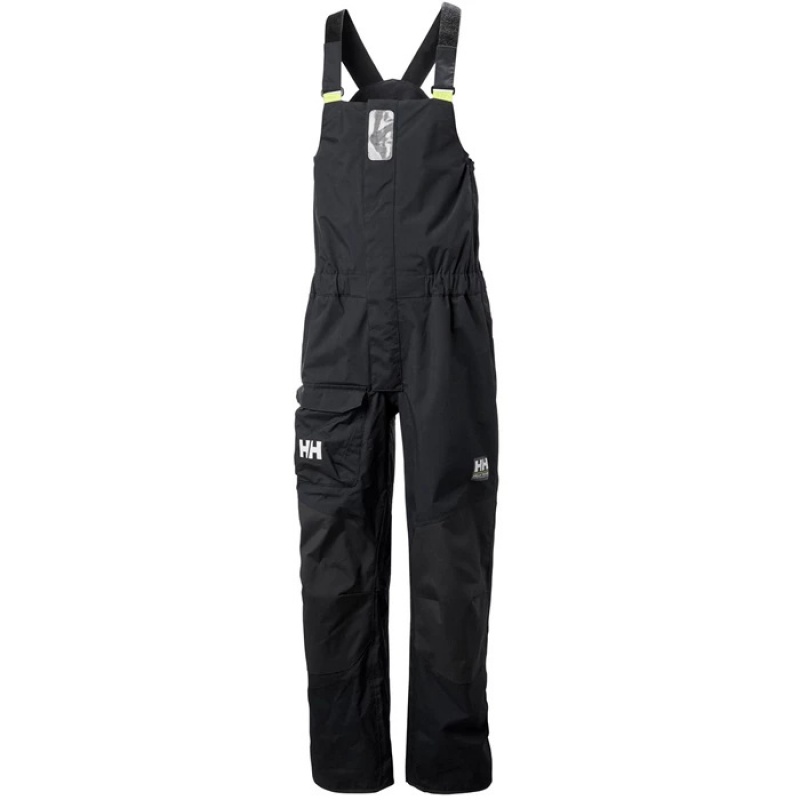 Férfi Helly Hansen Pier 3.0 Bib Vitorlás Nadrág Szürke Fekete | LUH-579480