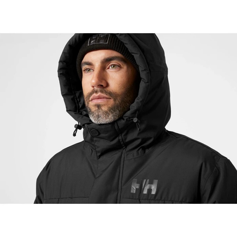 Férfi Helly Hansen Reine Puffy Téli Kabátok Fekete | GFT-619784