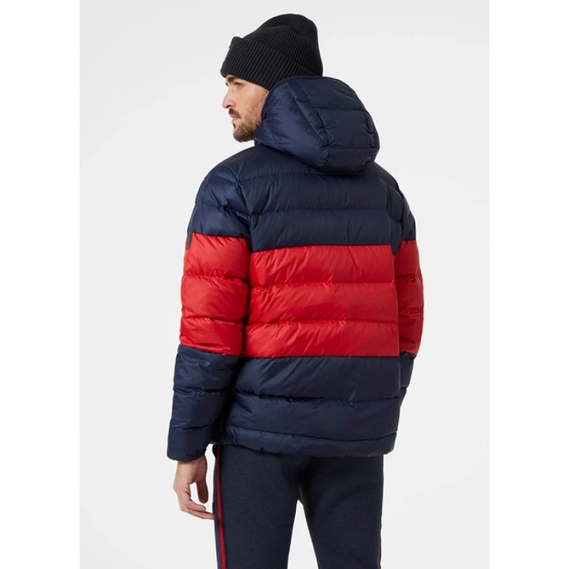 Férfi Helly Hansen Rwb Reversible Pehelykabát Sötétkék | LFY-472193