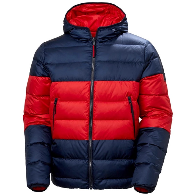 Férfi Helly Hansen Rwb Reversible Pehelykabát Sötétkék | LFY-472193