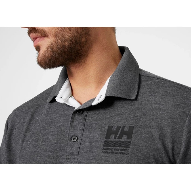 Férfi Helly Hansen Skagen Quickdry Rugger Pólóing Szürke | FWM-650723