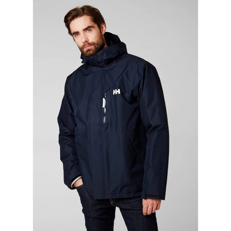 Férfi Helly Hansen Squamish Cis Alkalmi Kabátok Sötétkék | WON-956018