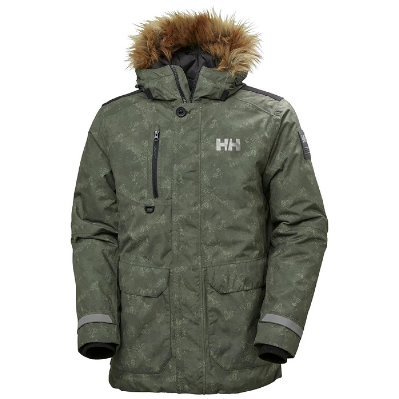 Férfi Helly Hansen Svalbard Parka Dzsekik Szürke | HVC-328679