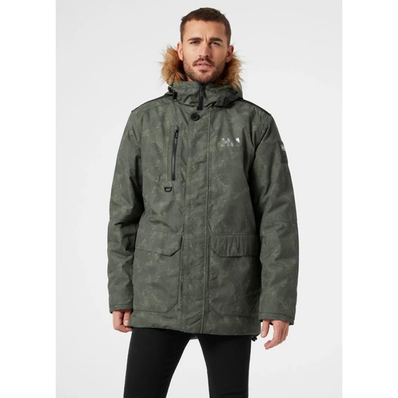 Férfi Helly Hansen Svalbard Parka Dzsekik Szürke | HVC-328679