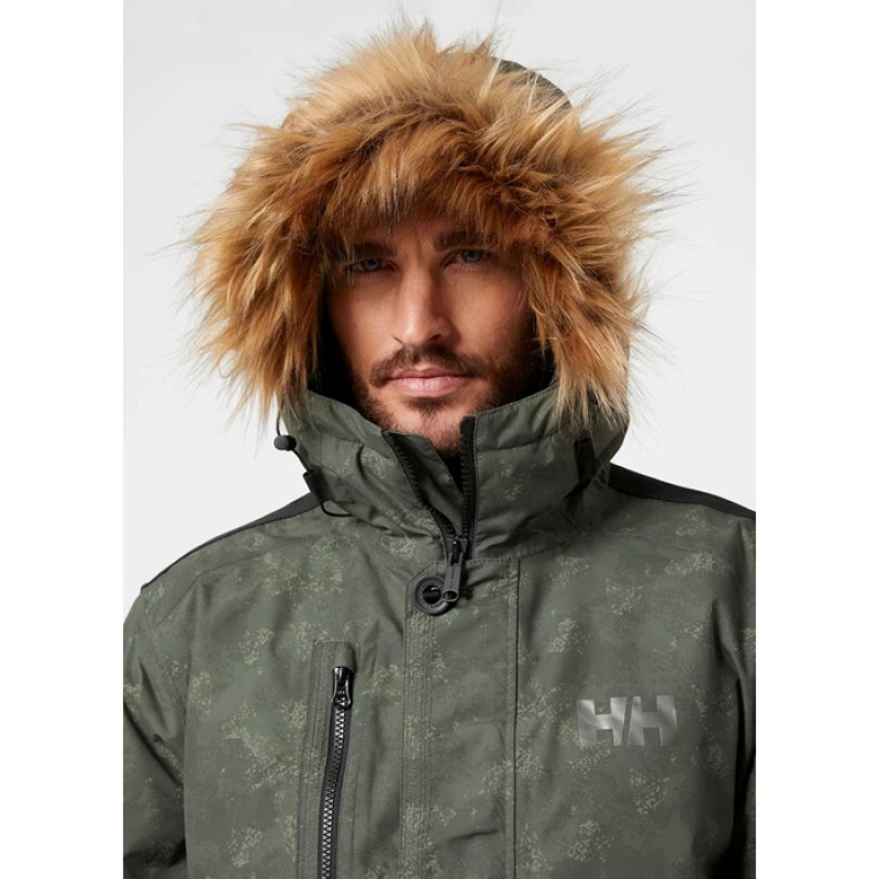 Férfi Helly Hansen Svalbard Parka Dzsekik Szürke | HVC-328679