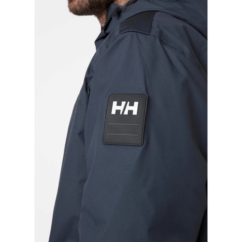 Férfi Helly Hansen Svalbard Téli Kabátok Sötétkék | UHO-468319