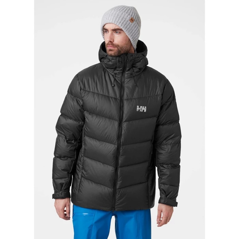 Férfi Helly Hansen Verglas Icefall Pehelykabát Fekete | GDV-071325